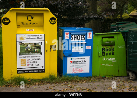 Yorkshire Air Ambulance recycling bins bin for clothes clothing and ...