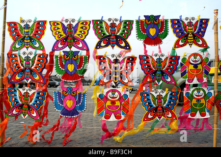 Colorful kites Stock Photo