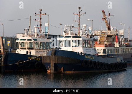 Clyde Tugs MV Battler & MV Bruiser Greenock Stock Photo