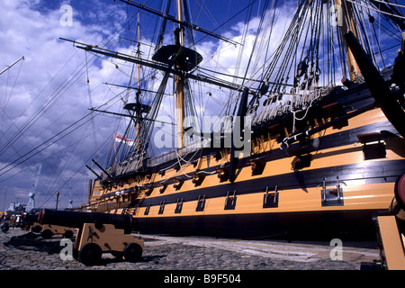 Golden Hind, Portsmouth Dockyard, UK Stock Photo