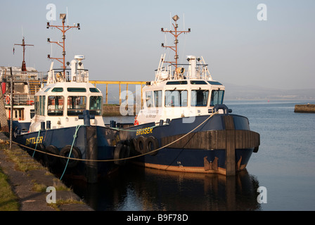 MV Battler & MV Bruiser Greenock Stock Photo