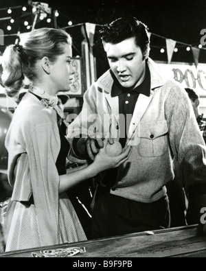 LOVING YOU 1957 Paramount film with Elvis Presley and Dolores Hart Stock Photo