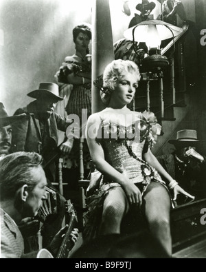 RIVER OF NO RETURN 1954 TCF film with Marilyn Monroe Stock Photo