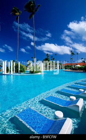 Swimming pool in resort, Gran Melia Resort, Puerto Rico Stock Photo