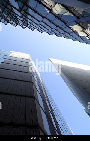 Looking up at More London Place buildings, Southwark, London Stock Photo