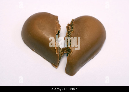 chocolate heart Stock Photo