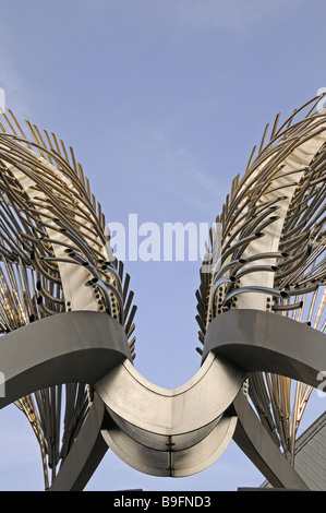 Angel sculpture N1 shopping Centre Islington London England UK Stock Photo