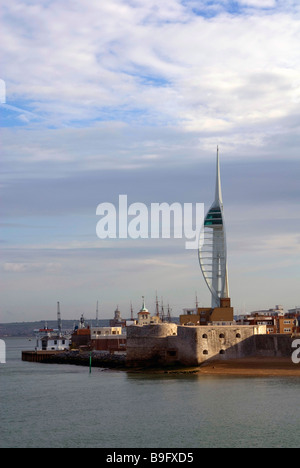 View of the Spinnaker Tower Gunwharf Quays  in Portsmouth, Hampshire, England, UK Stock Photo