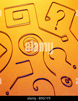 Question marks Stock Photo