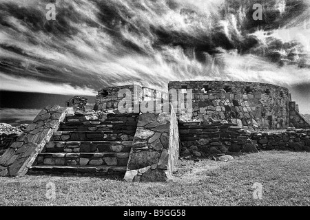 La Quemada (also known as Chicomostoc) ruins. Zacatecas, Mexico. Stock Photo