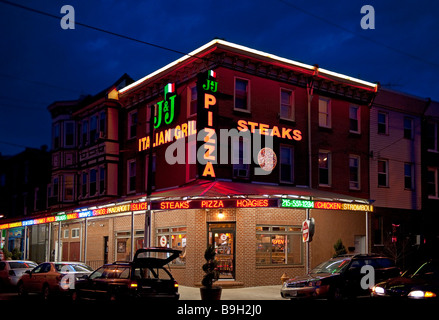 Steak and pizza restaurant, South Philly Philadelphia PA USA Stock Photo