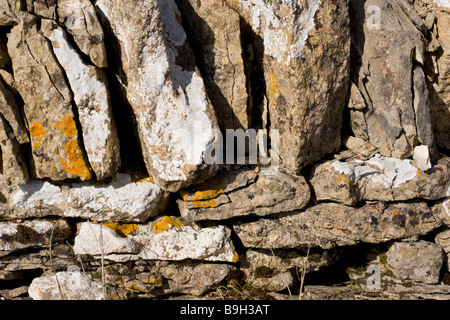 Dry Stone Wall Close-up Stock Photo