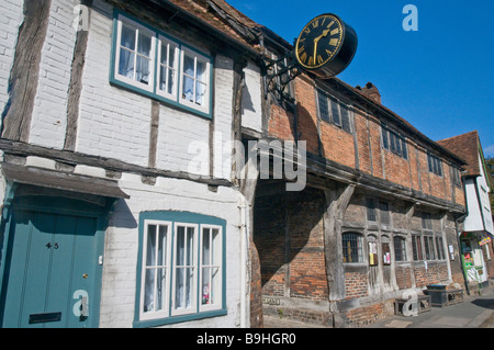 Old Buildings in the village of West Wycombe in Buckinghamshire Stock Photo