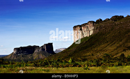 Morro do Camelo Chapada Diamantina National park with Canyonlandscape Bahia Brazil South America Stock Photo