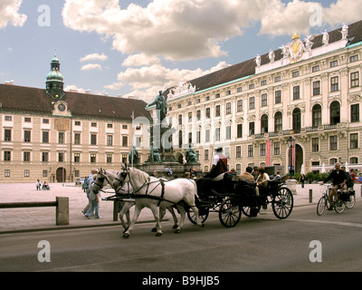 Hofburg Imperial Palace, from Heldenplatz, Vienna, Austria Stock Photo