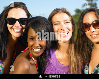 Women smiling at camera Stock Photo