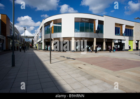 Willow Place Shopping Center, Corby, Northamptonshire, England, UK Stock Photo