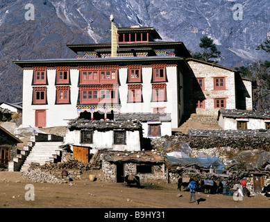 Tengboche Monastery, Khumbu, Himalayas, Nepal, South Asia Stock Photo