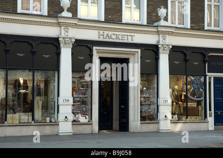 HACKETT FASHIONABLE MENS OUTFITTERS SLOAN STREET LONDON UK Stock Photo