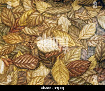 Autumnal foliage, oil painting by Barbara Rose Stock Photo