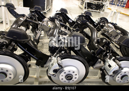 Golf car production, VW Werk Wolfsburg, VW car factory Wolfsburg, Lower Saxony, Germany, Europe Stock Photo