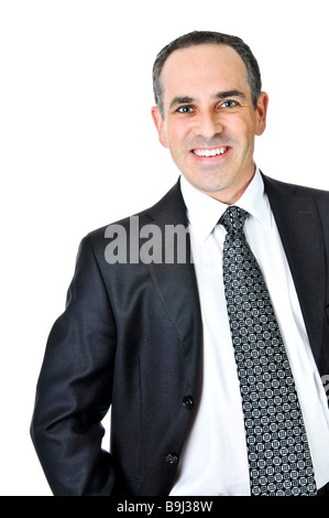 businessman in a suit isolated on white background Stock Photo
