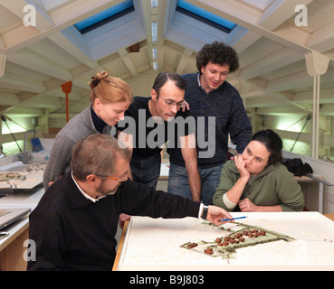 Architects discussing project Stock Photo