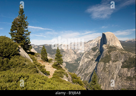 Half Dome from Glacier Point, Yosemite National Park, California, USA Stock Photo