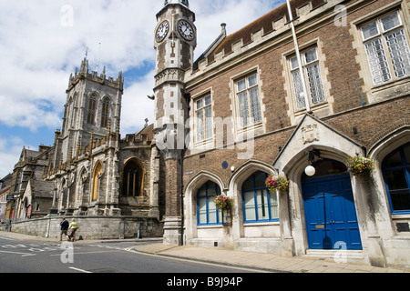 City centre of Dorchester, Dorset, Great Britain, Europe Stock Photo