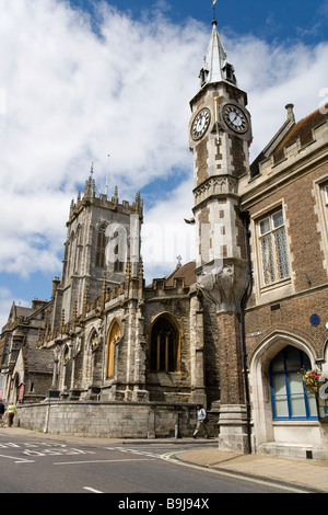 The building of St Peters Church, Dorchester, Dorset, largely dates ...