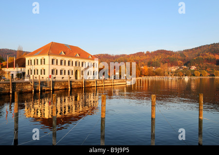 Historic Customs House on the bank of Lake Constance, Bodman-Ludwigshafen, Konstanz district, Baden-Wuerttemberg, Germany, Euro Stock Photo