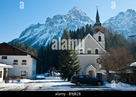 Zum Heiligen Josef Church, Biberwier, Tyrol, Austria, Europe Stock Photo