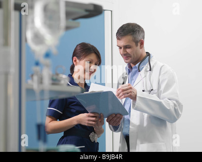 Doctor and nurse in hospital environment