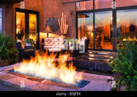 Natural Gas Fireplace For Home Stock Photo 217189089 Alamy