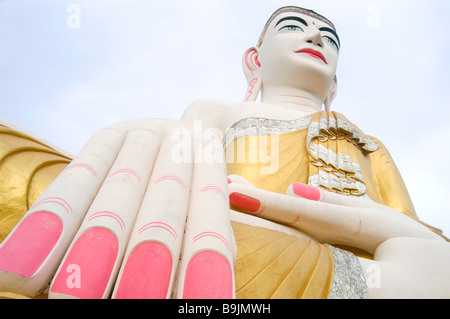 big sitting buddha pyay pagoda burma myanmar Stock Photo