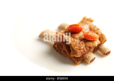 Grilled spare ribs Stock Photo