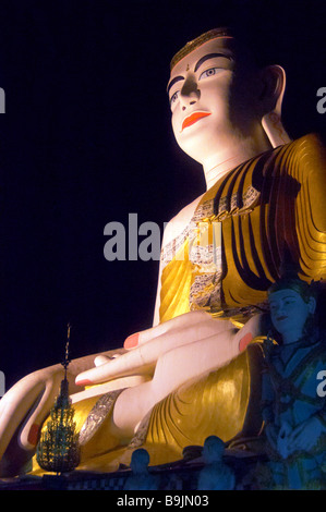 big sitting buddha pyay pagoda burma myanmar Stock Photo