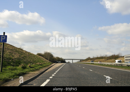 A41 dual carriage way in Hertfordshire UK Stock Photo