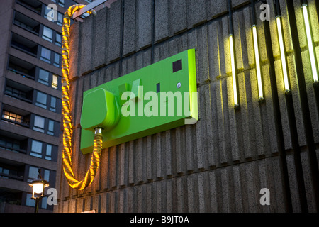 Giant Plug in Soho London England Stock Photo