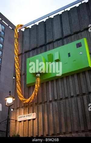 Giant Plug in Soho London England Stock Photo