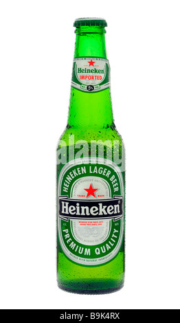 Bottle of Heineken Beer Stock Photo