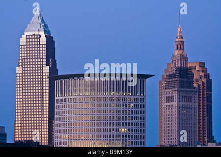 Skyline of Cleveland Stock Photo