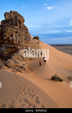 Mauritania, Adrar, Chinguetti area, Leguerara, Ezergu mountain Stock Photo