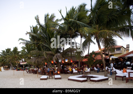 Dominican Republic, Puerto Plata Province, Sosua, Cabarete, bars on the beach Stock Photo