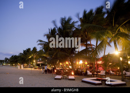 Dominican Republic, Puerto Plata province, Sosua, Cabarete, bars on the beach Stock Photo