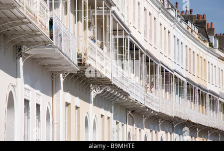 Georgian terraced houses Royal York Cresent Clifton Bristol Stock Photo