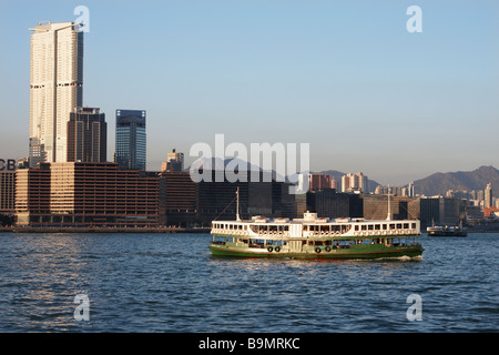 Star Ferry Crossing Victoria Harbour, Hong Kong Stock Photo
