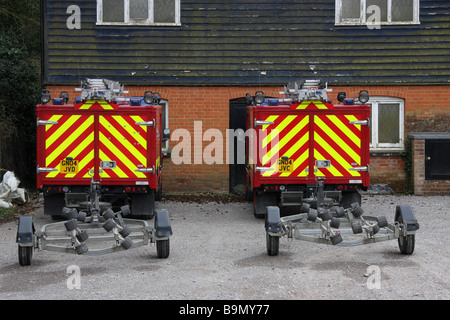 river medway fire engine service emergency equipment simulation training water vehicle Stock Photo