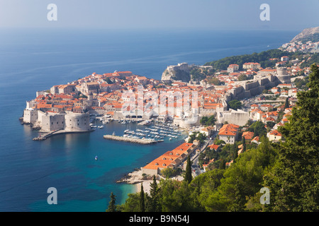 Dubrovnik Old Town in summer sunshine Dalmatian Coast Croatia Europe Stock Photo