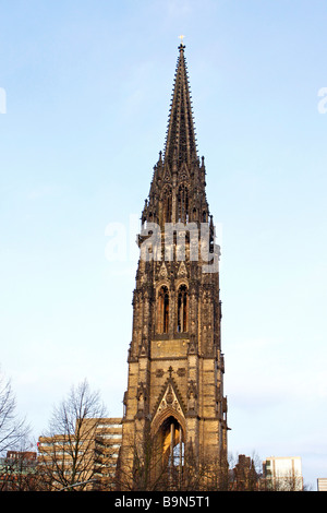 Germany, Hanseatic City Hamburg, War Memorial St. Nikolai Church Stock Photo